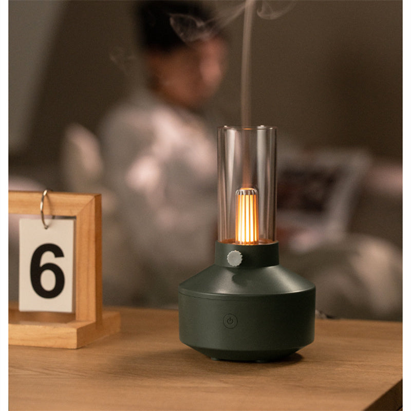 Retro Light Aroma Diffuser Essential Oil LED Light Filament Night Light Air Humidifier For Home